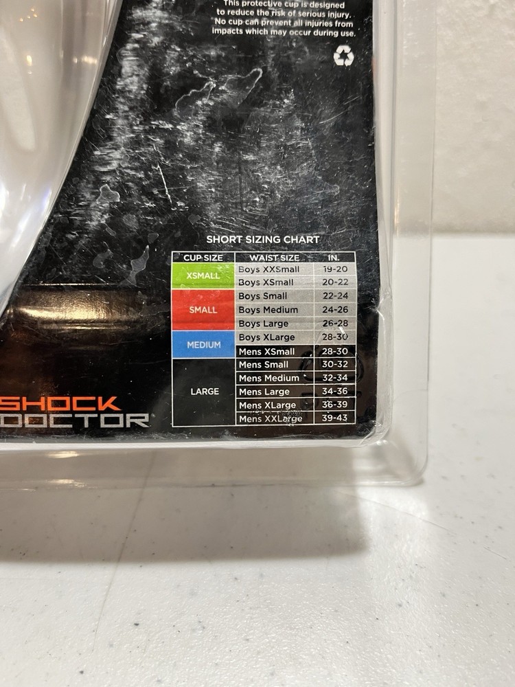 Shock Doctor Men's Core Compression Short MEDIUM 32-34 with BioFlex Cup L NEW
