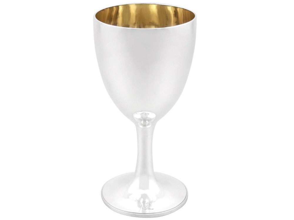 Antique Victorian Sterling Silver Goblet 1856