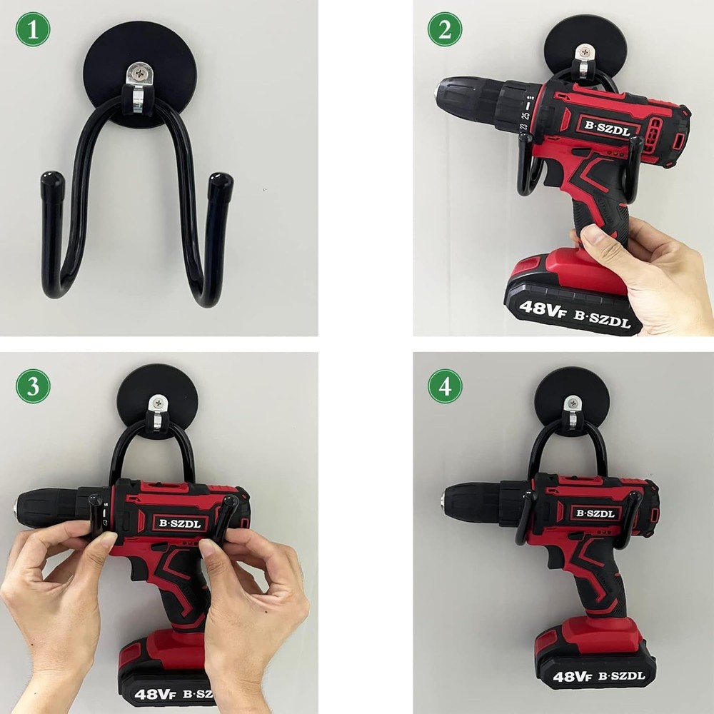 2 Pack Power Drill Tool Organizer Holder,Magnetic Tool Holders,Garage Tool
