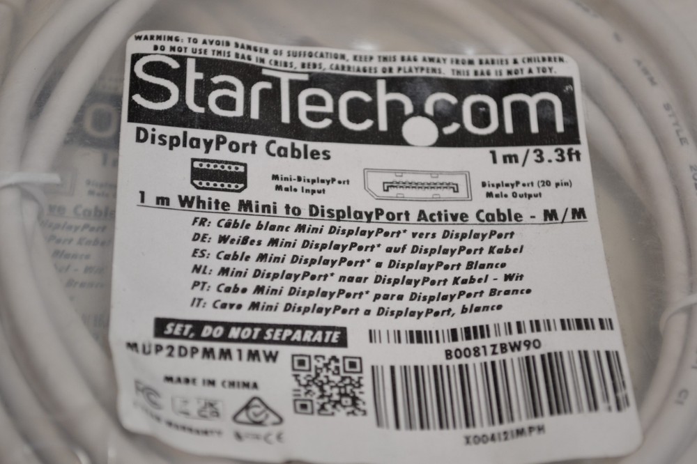 3 Pack - StarTech.com DisplayPort Cables 3.3ft MDP2DPMM1MW