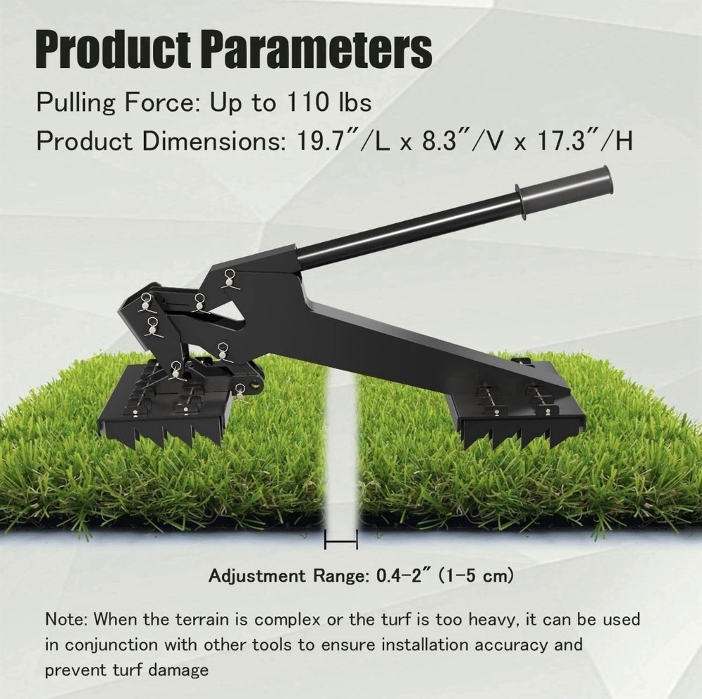 Artificial Grass Installation Tool Turf Puller Turf fix for Synthetic Turf Seam