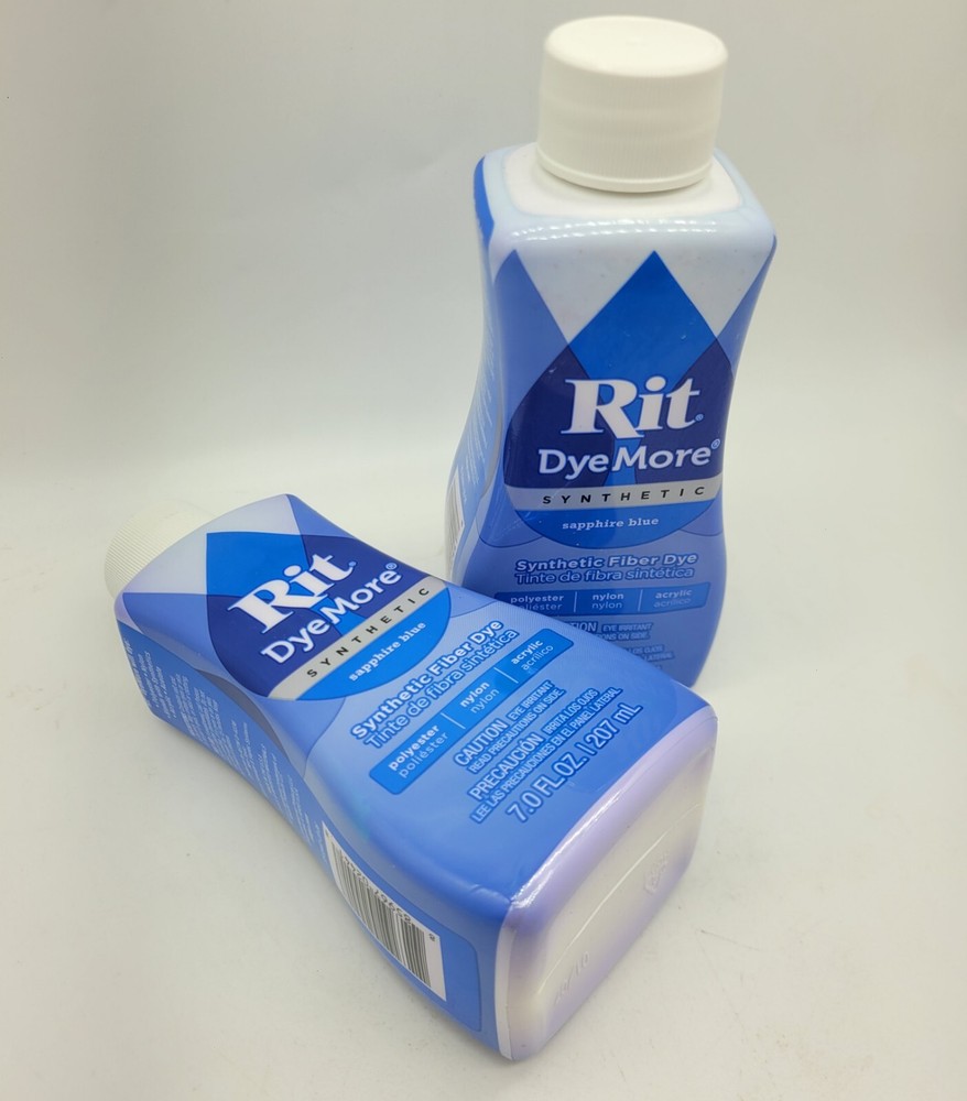Rit DyeMore Liquid Fabric Dye, Sapphire Blue, 7-Ounce, 2-Pack