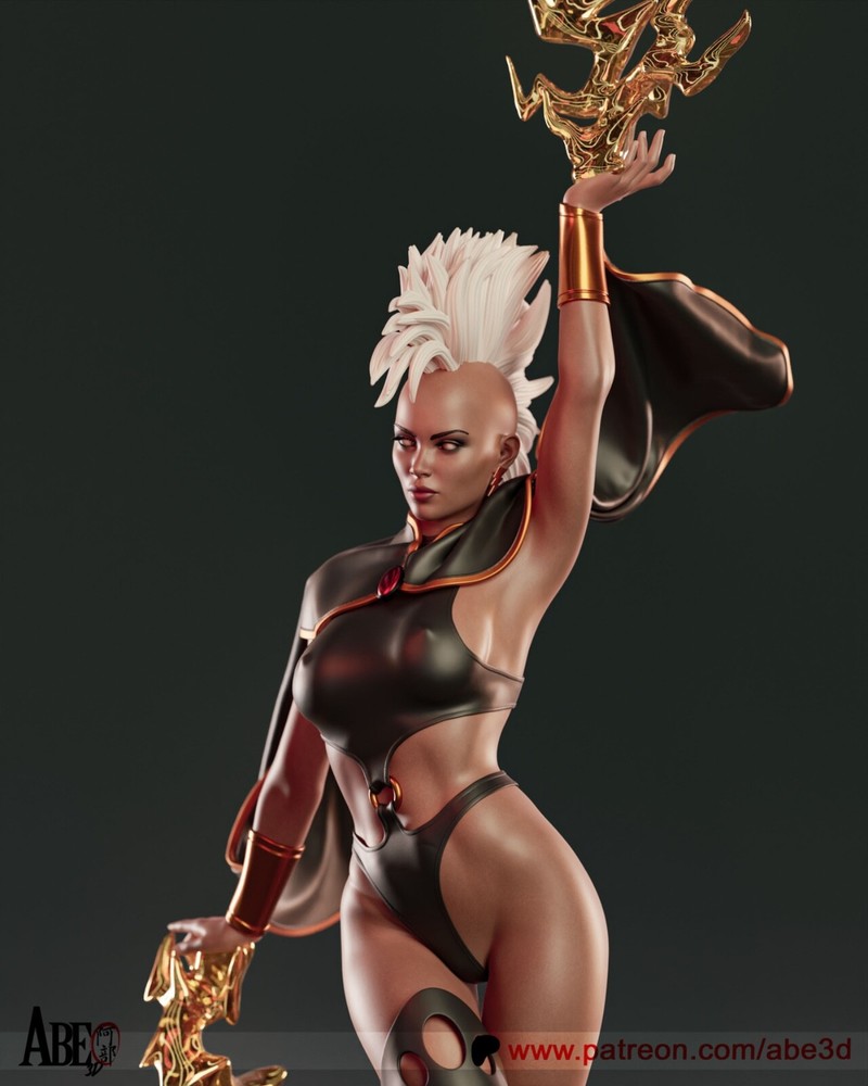 Storm Statue 3D Print Unpainted/Unassembled
