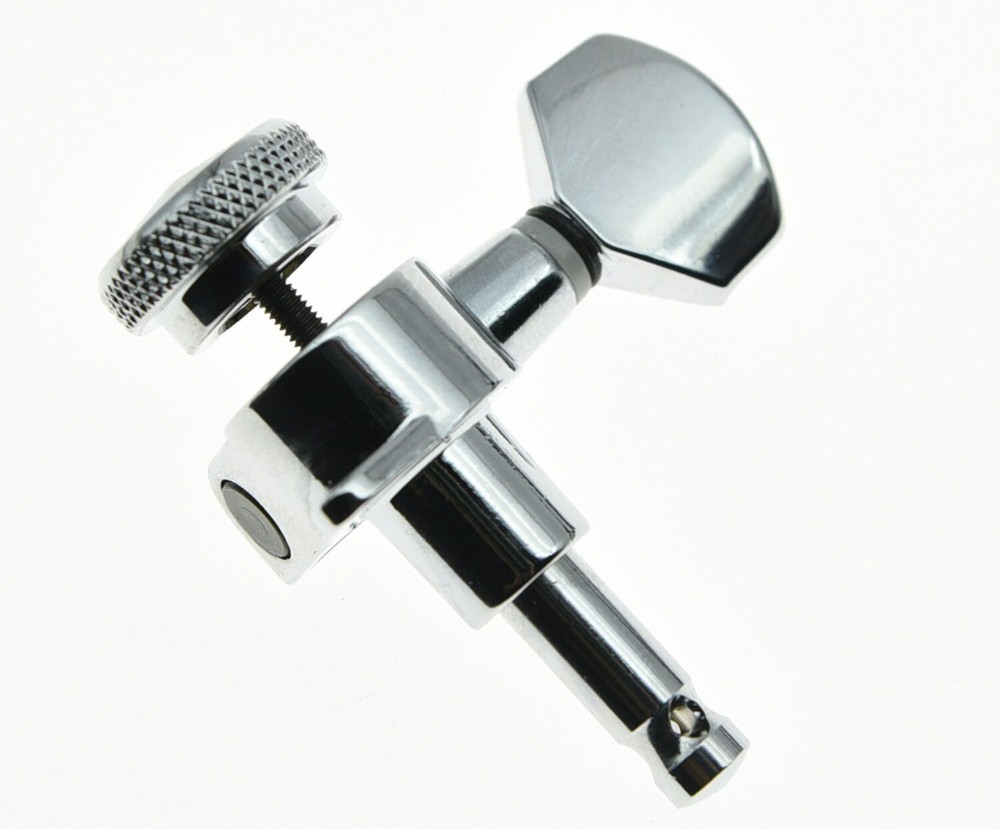 Wilkinson Locking Guitar Tuners Chrome 6 Inline Tuning Keys Machine Heads