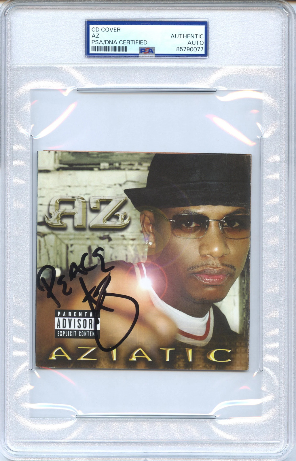 AZ Signed Autographed CD Cover "Aziatic" PSA/DNA Authenticated