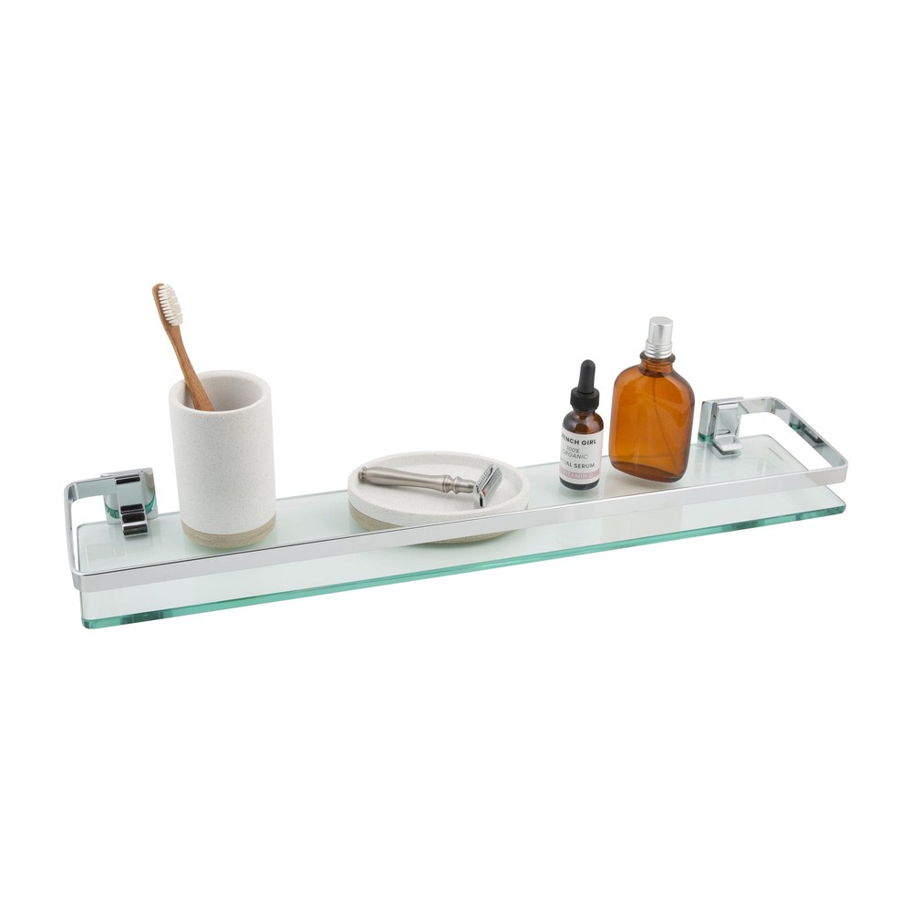 Wall Mounted Glass Shelf for Bathroom Kitchen Storage