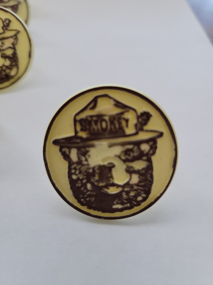 Vintage Smokey the Bear Ring - plastic