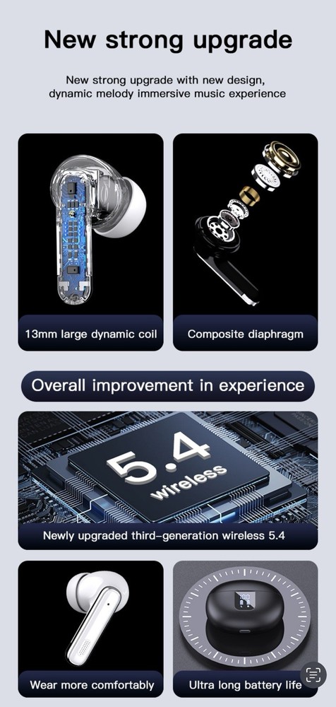 Real-Time Language Translator Earbuds – iOS & Android Compatible