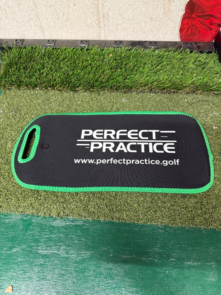 Perfect Practice Golf Putting Alignment Mirror- Reflective Black, With Case!