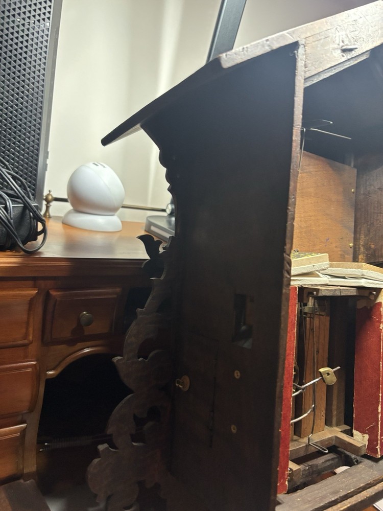 Antique Weather House Cuckoo Clock