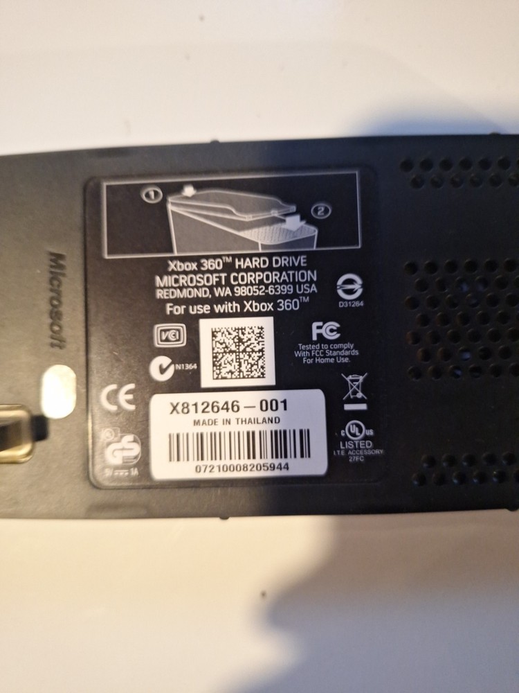 Microsoft Xbox 360 120GB Hard Drive Black