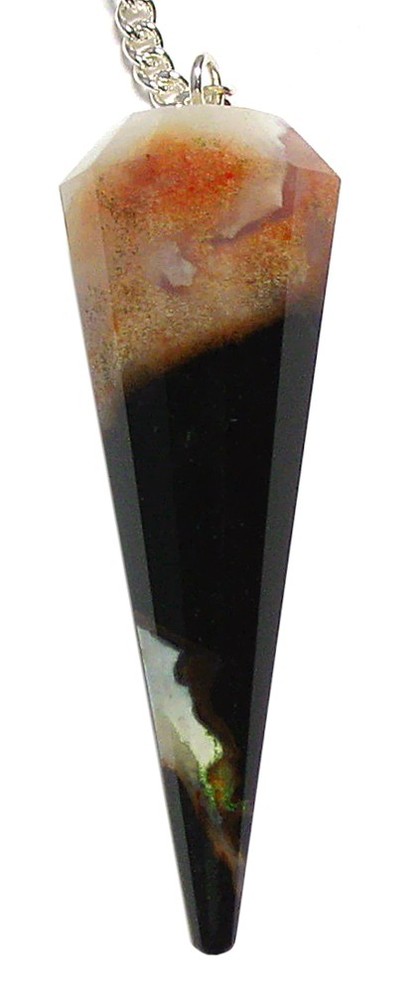 Zebra Sardonyx Chakra Pendulum