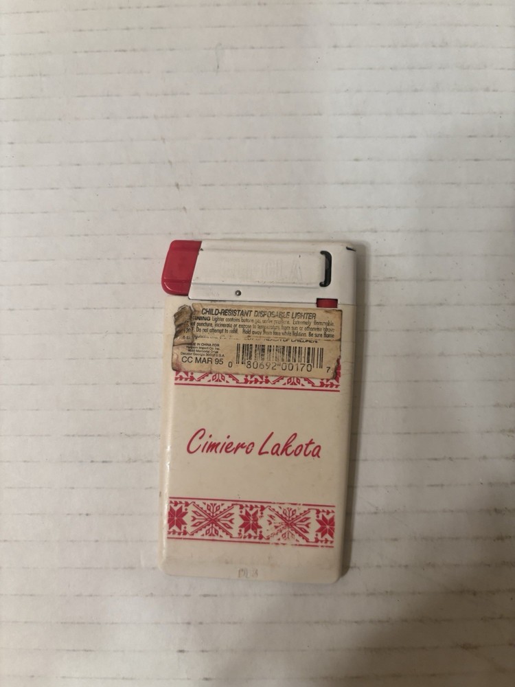 CLI-CLA Crow Disposable Lighter 1996 Slim Thin Credit Card Sized Lighter
