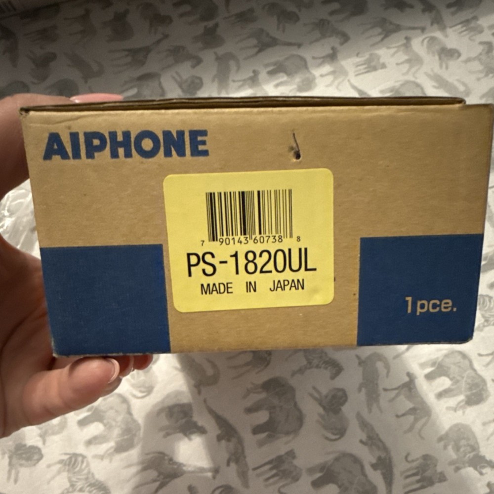 Aiphone PS-1820UL Adapter Power Supply for Intercom Systems 18V 2A