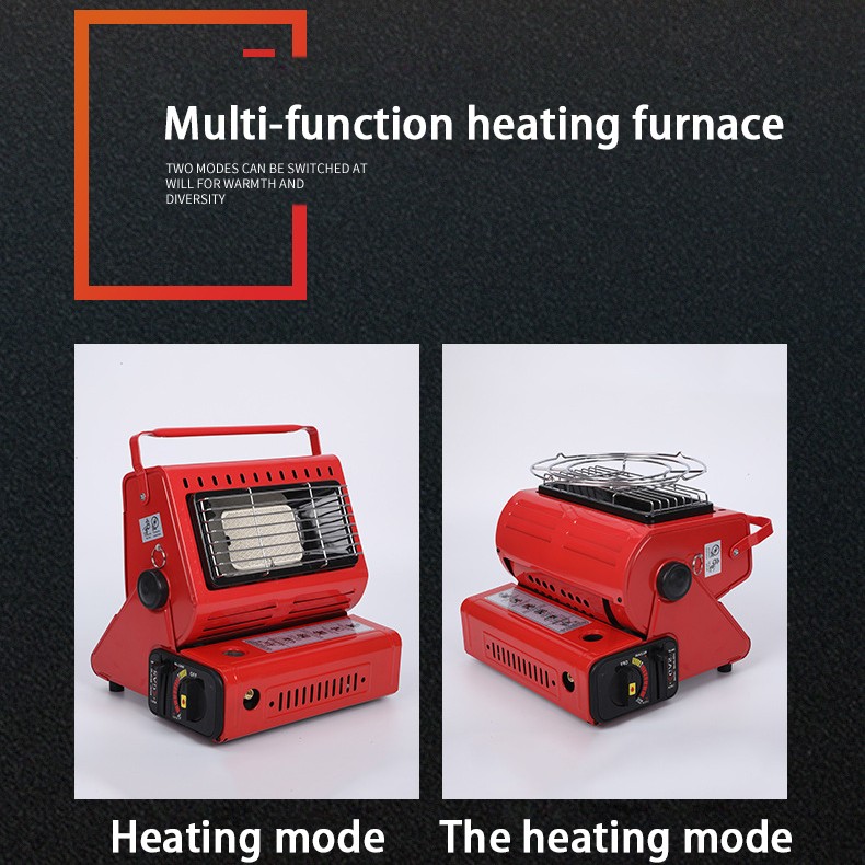 🚀Camping Emergency Butane Heater Double Coherent Heat Source Survival Tools