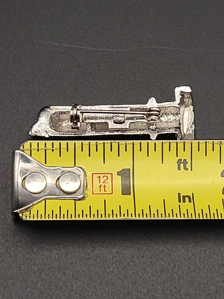 Broken Tower Masonic Pin Silver Tone Vintage