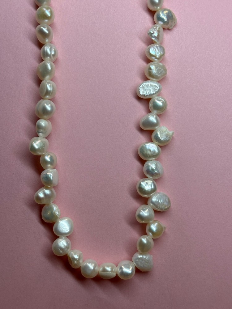 Natural Pearl Link Necklace
