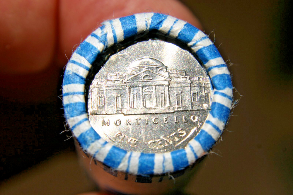 2013 D JEFFERSON NICKEL ORIGINAL BANK WRAP ROLL OBW String 5 CENT ROLL