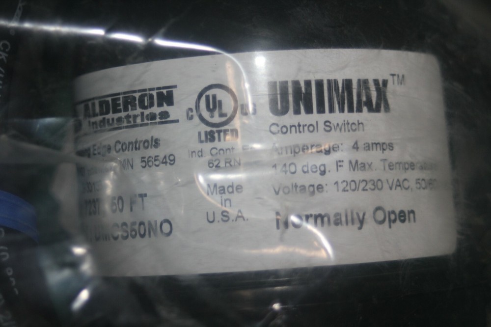 Alderon Unimax Control Switch 7237 50Ft. UMCS50NO