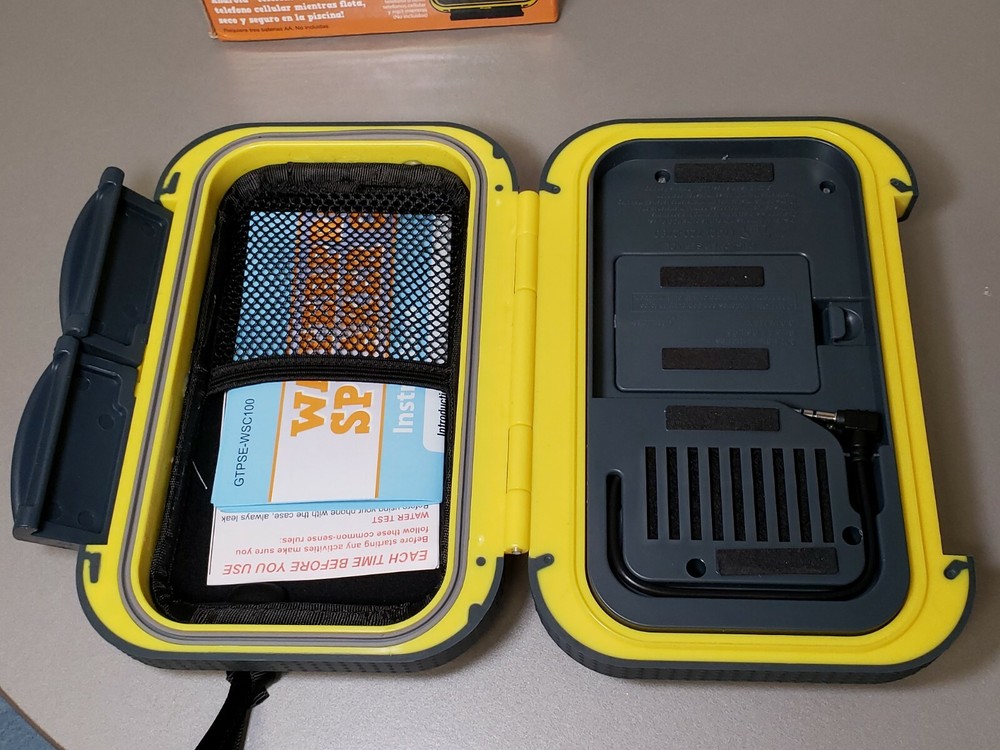 Good Times Water Proof Speaker Case GTPSE-WSC100 works w/IPhone & MP3 Android