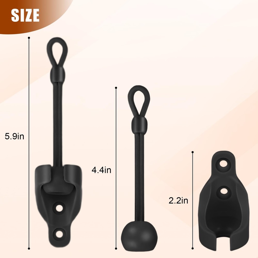 Coolaroo Replacement Part Roller Shade Hardware Bungee Kit and End Cap Tie Do...