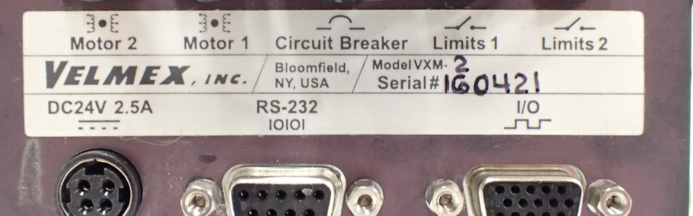 VELMEX MN10-0050-E01-21 BISLIDE+VXM-2 CONTROLLER+VEXTA PK266-03A MOTOR TESTED