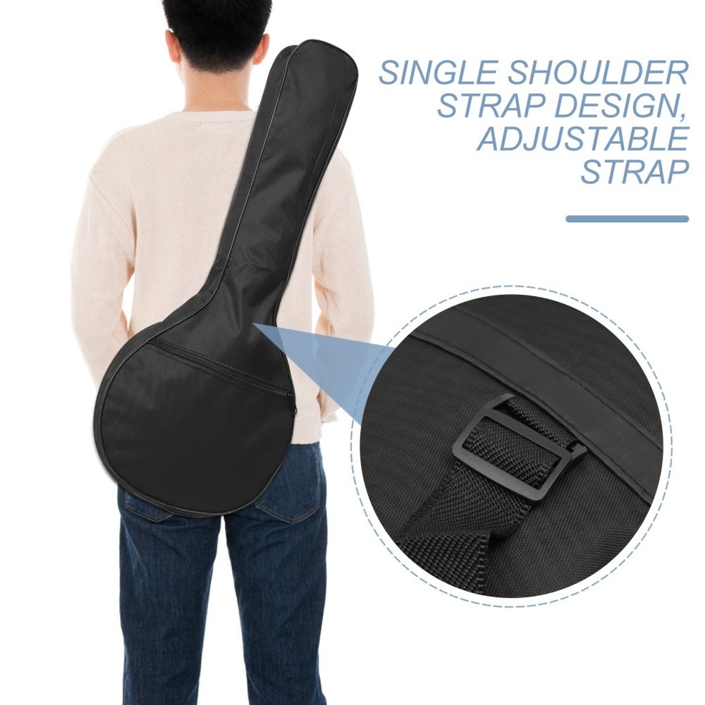 Bowl Back Mandolin Case Soft Strap Bag Musician Backpack Shoulder