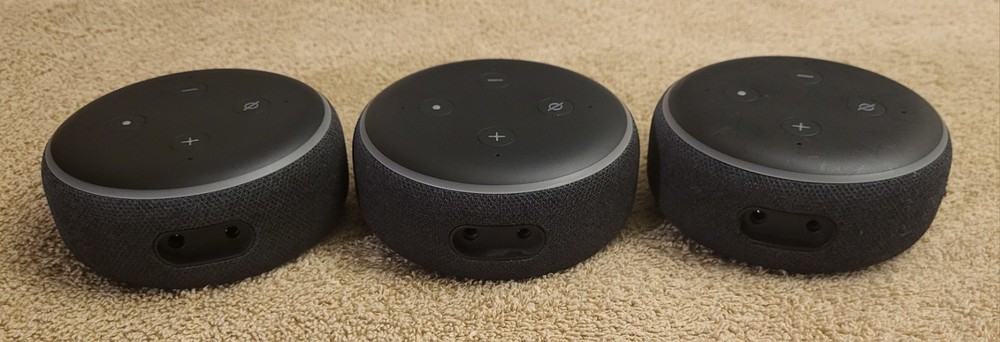 Amazon Echo Dot 3rd Gen Smart Speaker - Lot Of 3