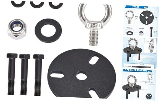 Outboard Engine Lifting Ring Tool with Adapter and Ring Fit for Evinrude