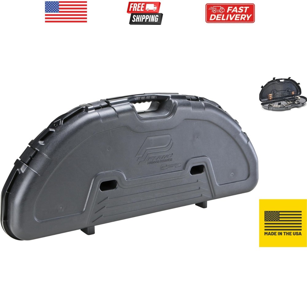 Protector Compact Bow Case, Black, Hard Bow Case, Holds up to Five Arrows, An...
