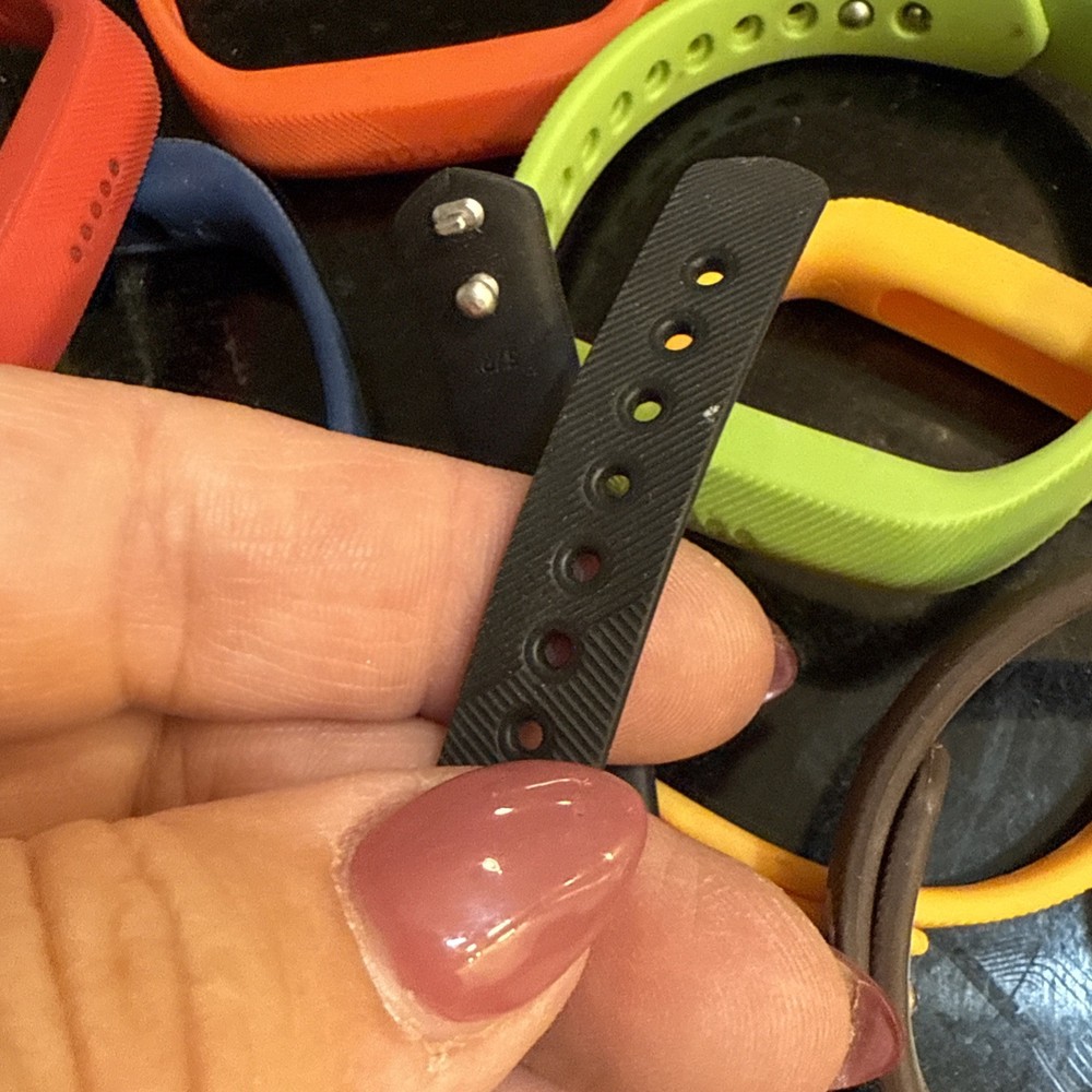 Lot of 9 Fitbit Silicone Replacement Bands