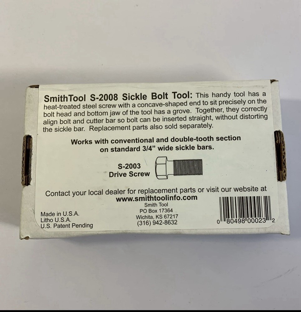 Smith Tool S-2008 Sickle Bolt Tool New