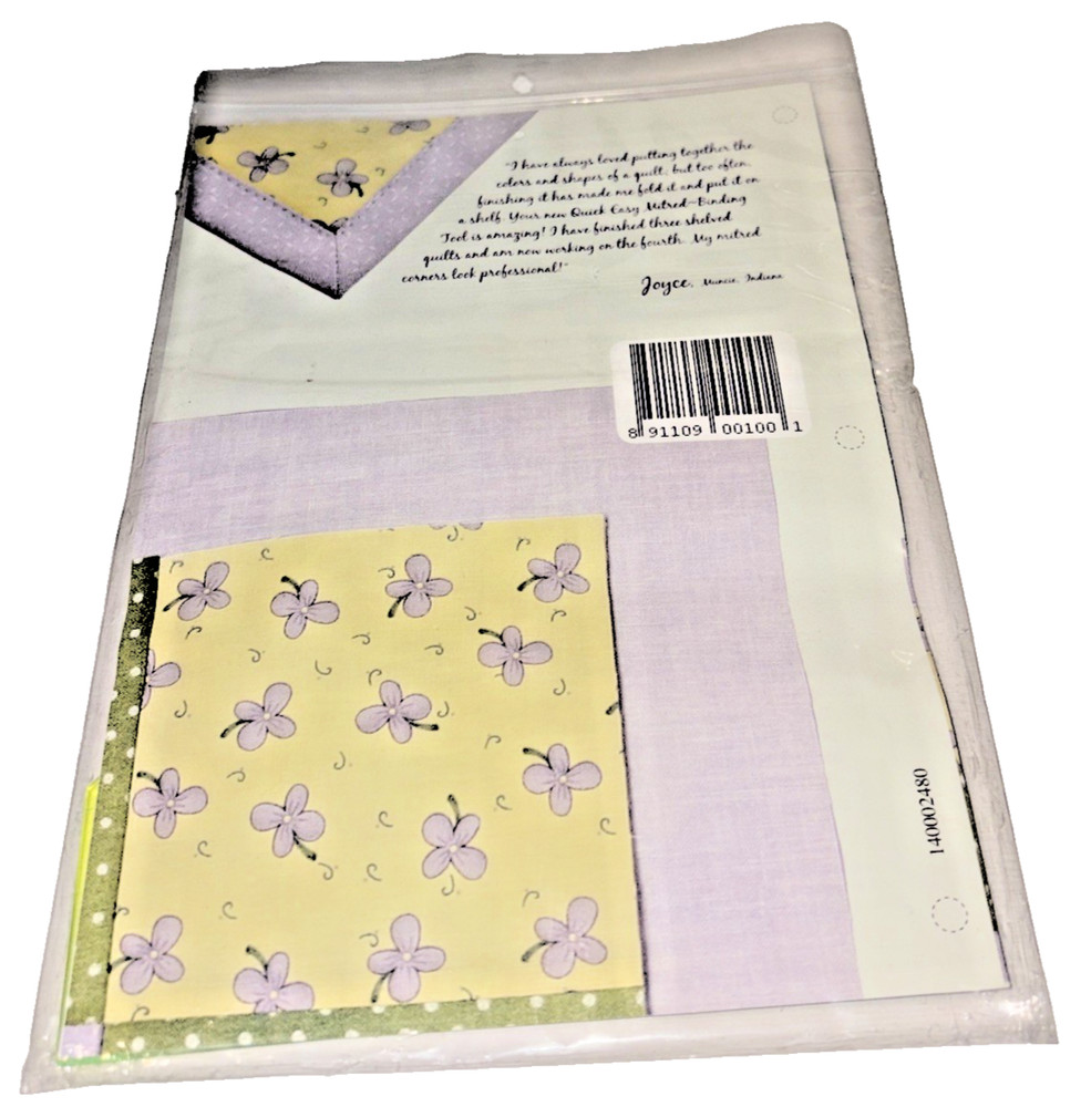 Quick Easy Mitered Binding Quilting Tool Ruler