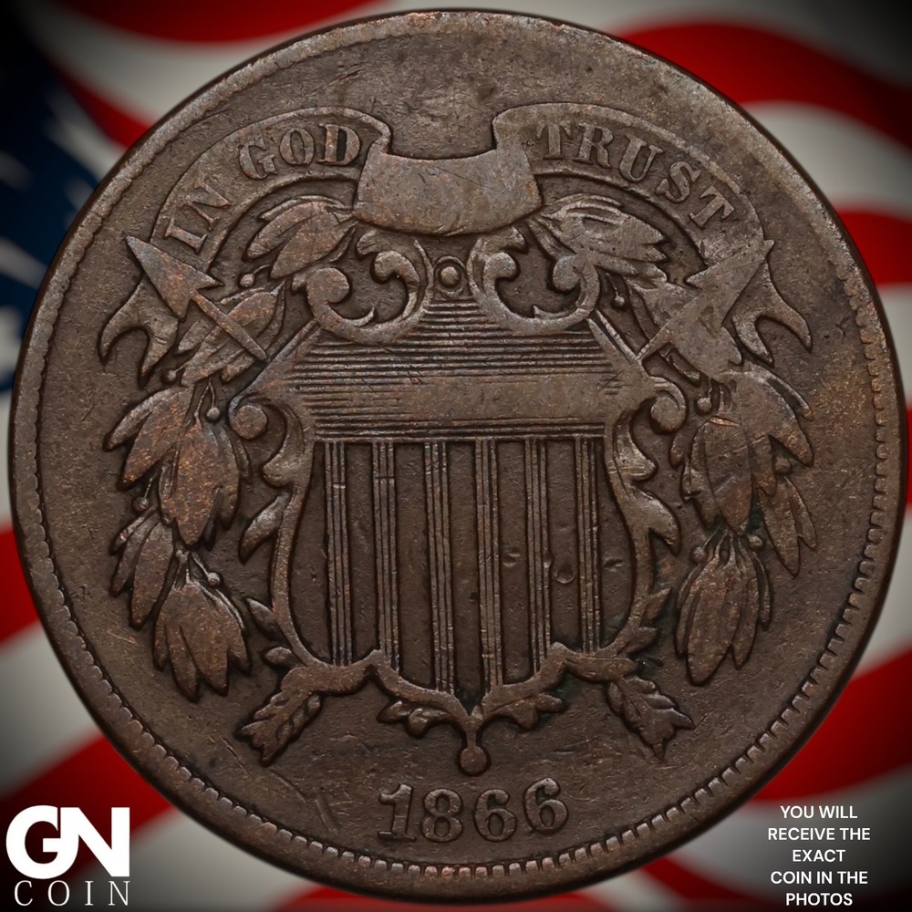 1866 2 Cent Piece A2025