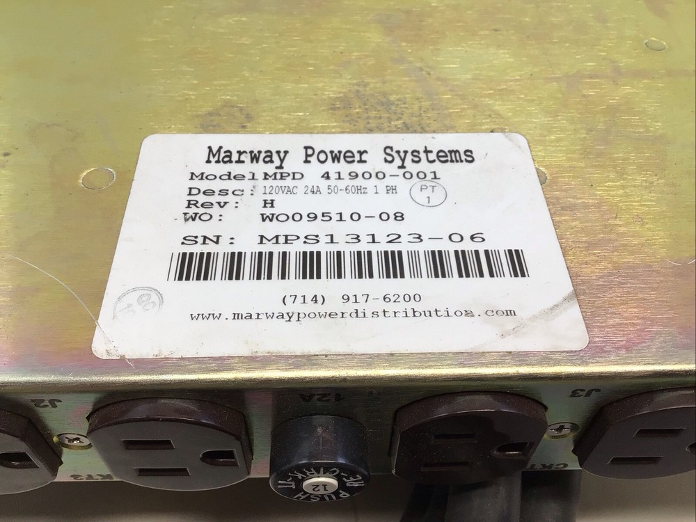 Marway MPD 41900-001 Power Distribution Unit