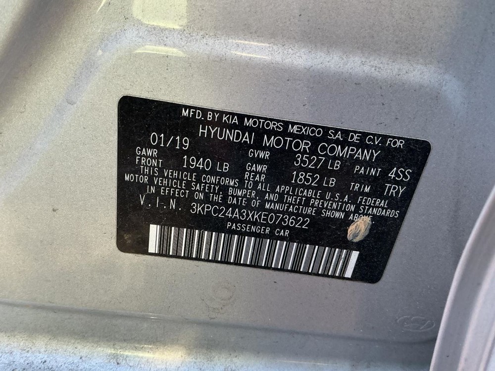 ACCENT 2019 Glove Box 4946054