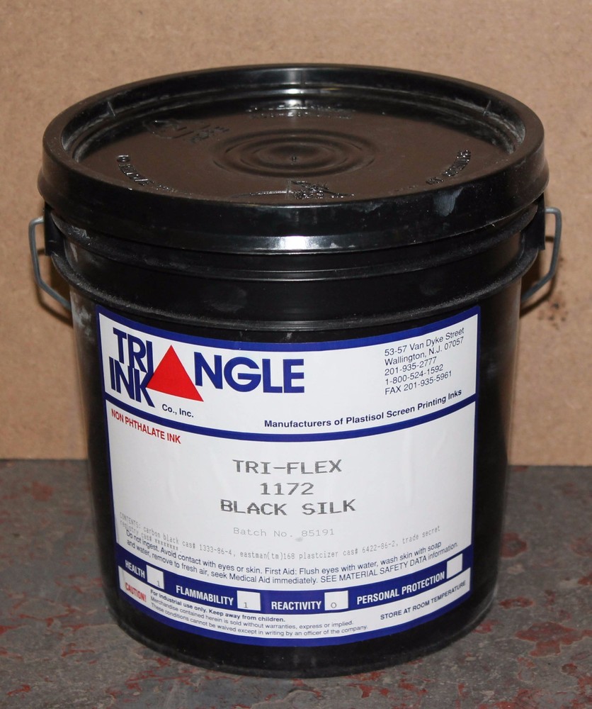 TRIANGLE BLACK SILK  Plastisol Screenprint Ink Gallon