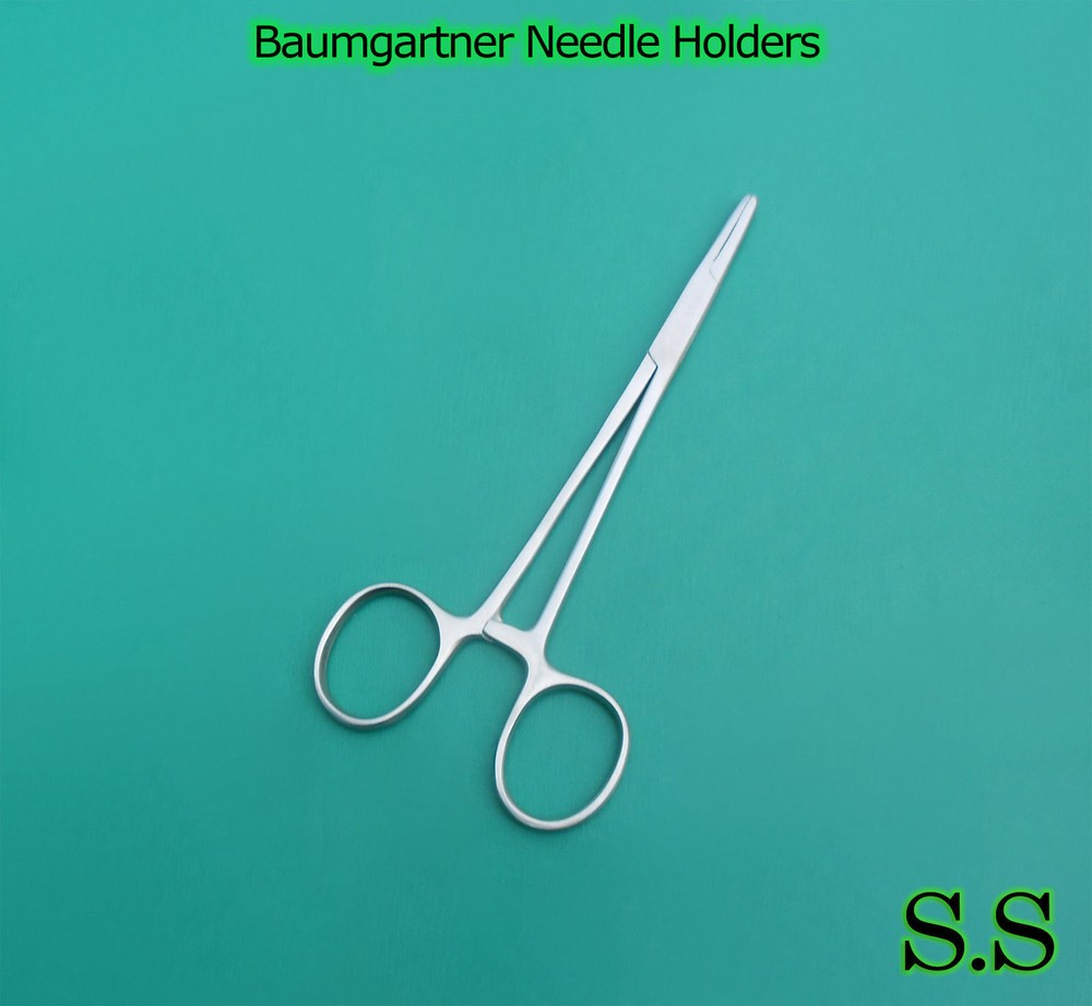 25 BAUMGARTNER Needle Holder 5" Surgical Instruments
