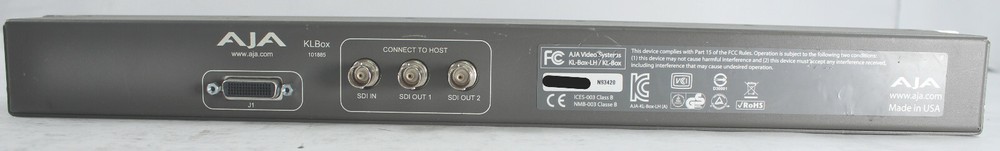 AJA KLBox 101885 Video Editing External Breakout Box