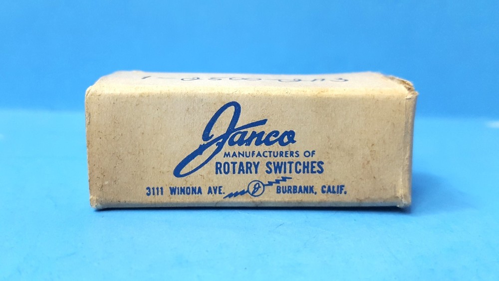 One Pc- Rotary Switch, 1-2500-2N3, JANCO