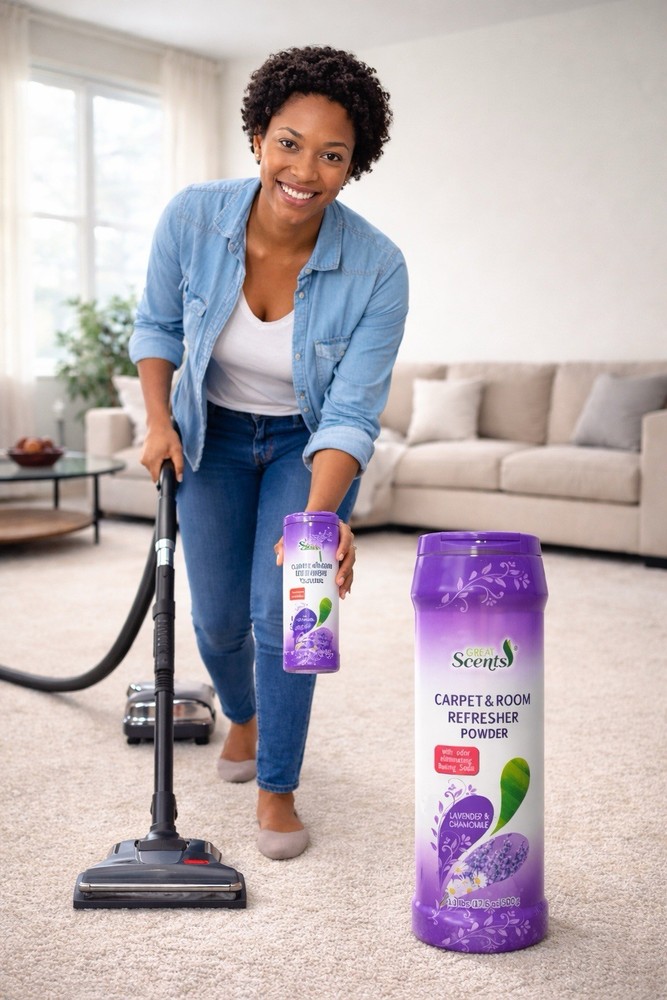 Glade Scented Carpet & Room Refresher Powder Lavender Fresh Clean Oder Pack3