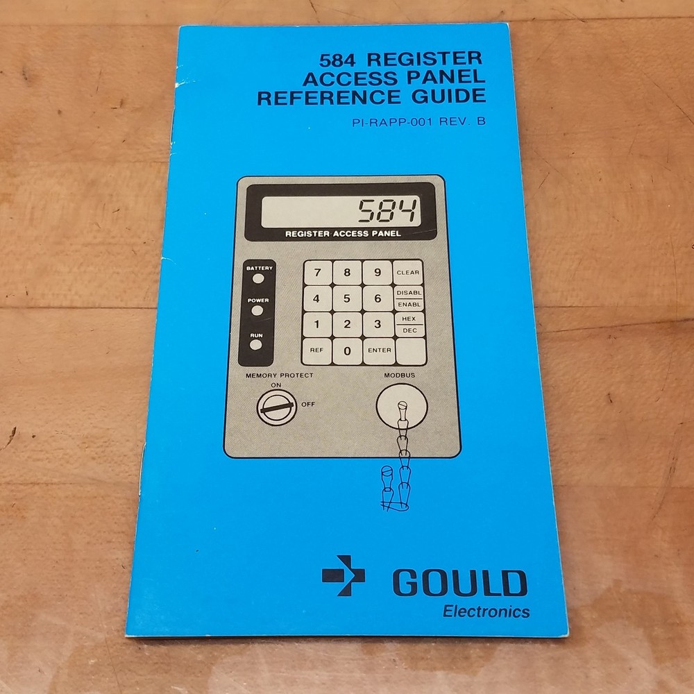 Gould PI-RAPP-001 Rev. B 584 Register Access Panel Reference Guide - USED