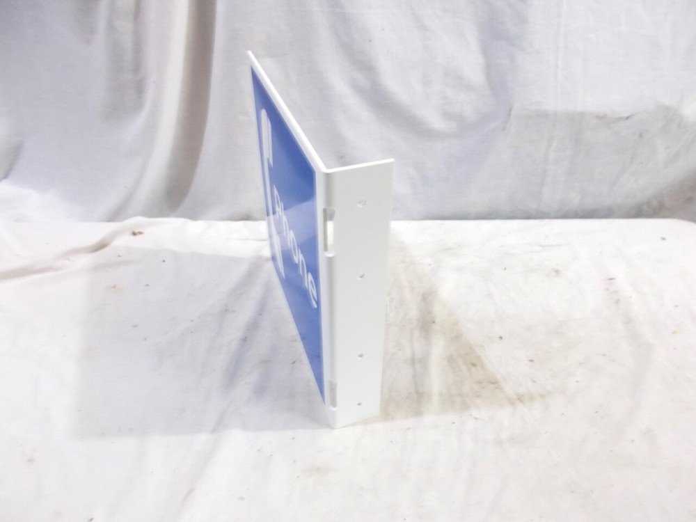 Plastic Flanged Telephone Sign – Unused