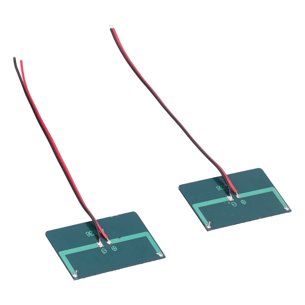 2Pcs Solar Panel Module Polysilicon Micro Mini Glue Power Solar Cells New