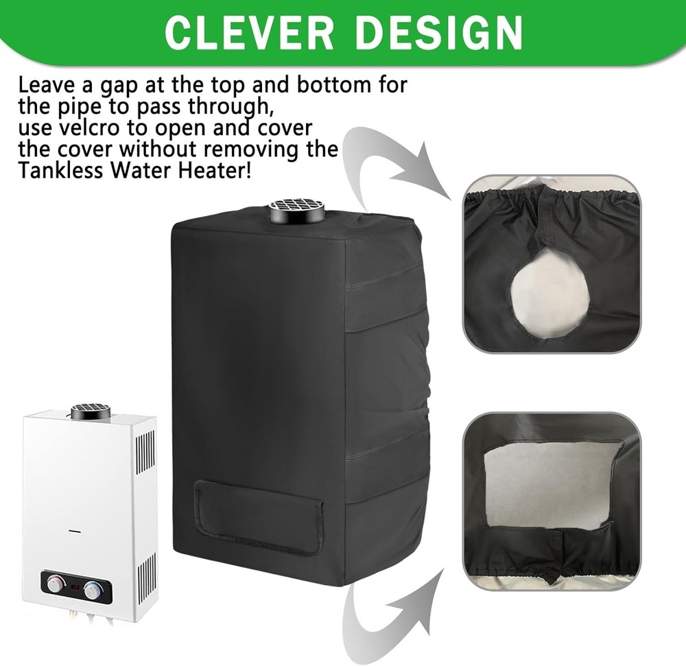 Lightweight Waterproof Cover for Tankless Water Heaters – Space-Saving Design