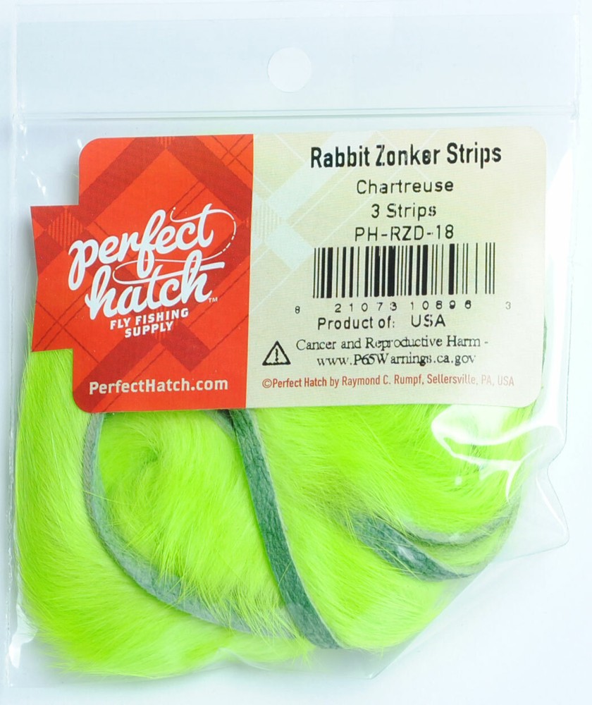 Perfect Hatch Rabbit Zonker Strips for Fly Tying