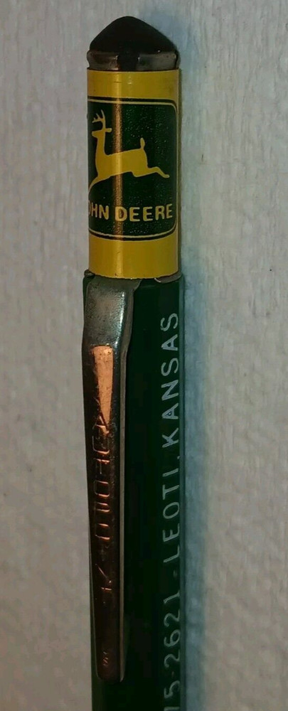 "JOHN DEERE 'Jaeger Implement Co. - 375-2621 - Leoti, Kansas" Working Pencil