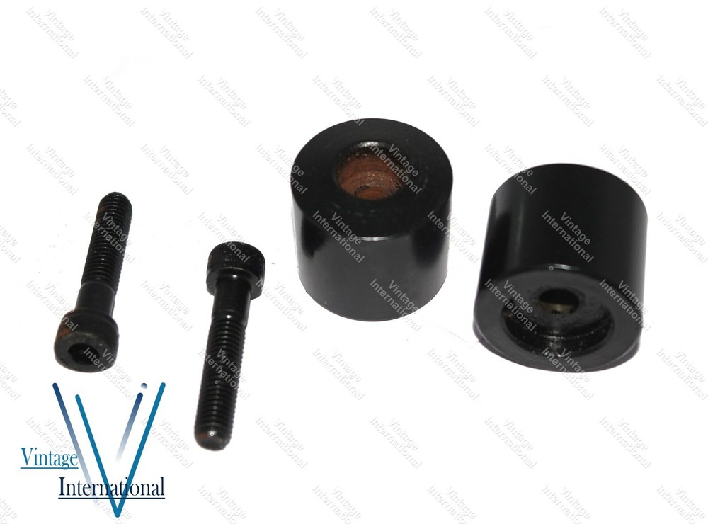 Black Handlebar End Weights For Royal Enfield Bullet