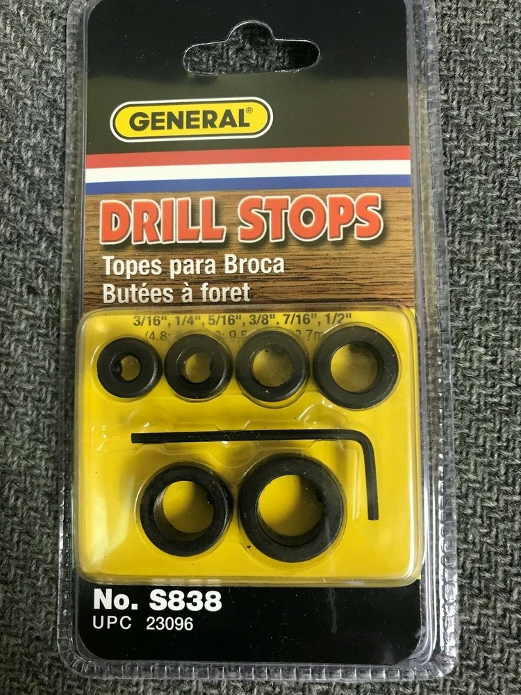 GENERAL TOOLS #S838 7PC DRILL STOP SET - NEW