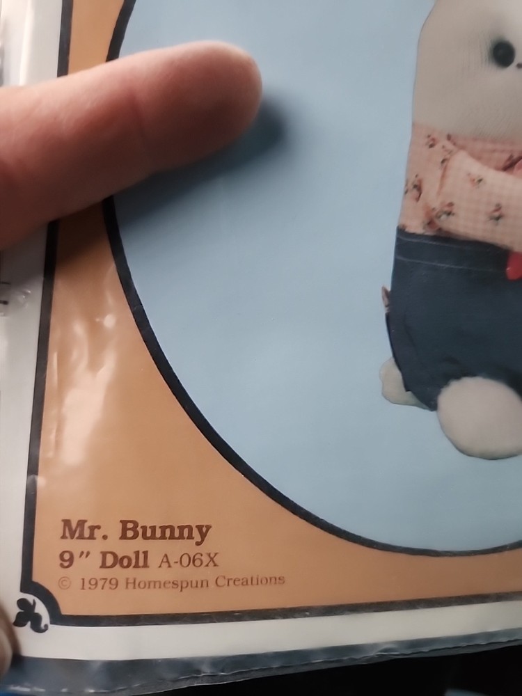 Homespun Creations 1979 Mr. Bunny Pattern